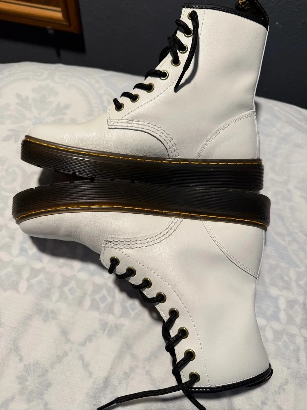 Dr. Martens white leather